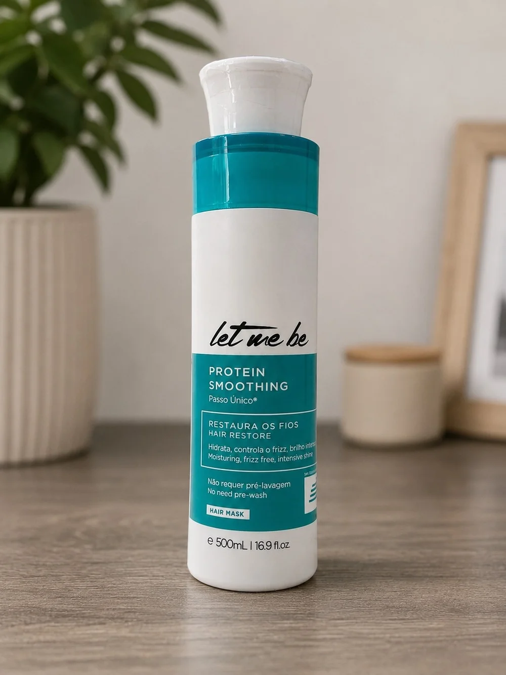 Protein Smoothing Hair Mask - Teal & White